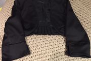 Black satin shrug/bolero