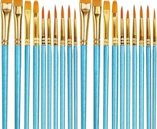 NEW SALE | 20 Pcs Face Paint Brushes for Children Gouache, Watercolor, Acrylic and Oil Painting