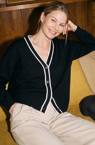 Massimo Dutti V-neck Knitted Cardigan