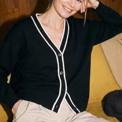 Massimo Dutti V-neck Knitted Cardigan