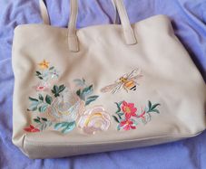 Beige Tote bag