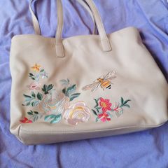 Beige Tote bag