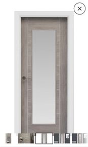 Internal glazed laminate doors