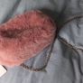 Faux fur pink shoulder clutch bag BNWT Image 2