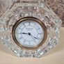 Waterford Crystal Octagonal octagon mantle desk clock roman numerals Image 3