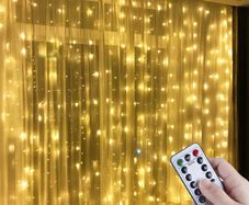 3x3m Garland LED USB Fairy Lights Curtain 3m String Lights Remote Christmas Ornaments New Year 2022 Christmas Decorations for Home