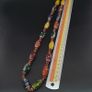 Vintage Venetian Style Handwork Art Glass Beads & Chevron Beads Necklace Image 7