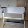 Tutti Bambini CoZee Bedside Crib Oak & Charcoal Image 3