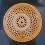 60s style handpainted terracotta fruit bowl Image 2