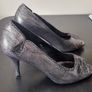 Black & Silver dressy shoes. Image 3