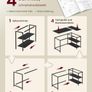 L Shaped Corner Desk with Storage Shelves Image 5