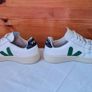 Veja v12 green logo size 5 eu 38 white leather in good condition Image 5