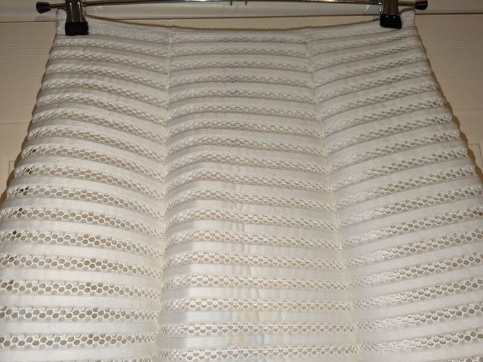 Stunning white mesh, skater midi skirt