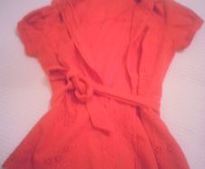 Orange Blouse - Size 8