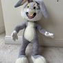 Bugs Bunny Vintage 1992 Plush Large approx. 30 Warner Bros Mighty Star Loony Tunes DAmaged eyes Dirty Used Please see pictures Image 10