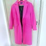 Hot pink wool mix coat in hot pink from Topshop size 10 Image 9