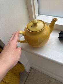 yellow teapot