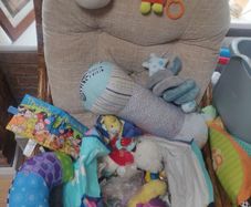 Baby Mats, Rattlers, Teddy's, Support Pillows, music toys etc