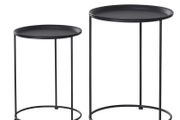 2 Pack Metal Bedside Table Sofa End Side Night Stand Bedroom (FREE POSTAGE)