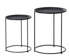 2 Pack Metal Bedside Table Sofa End Side Night Stand Bedroom (FREE POSTAGE)