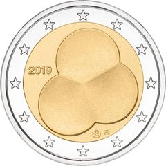 Finland 2 Euro Commemorative Coin 2019 - Constitution Act of Finland 1919. UNCIRCULATED.