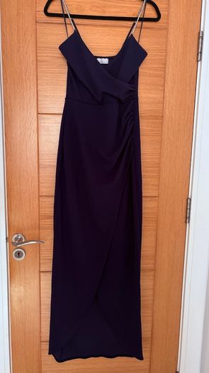 Navy long Dress size uk 8