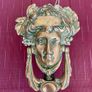 Early 20th Century Brass Athena Door Knocker Image 3