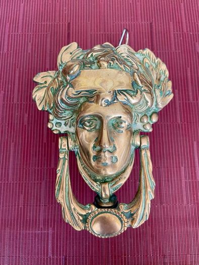 Early 20th Century Brass Athena Door Knocker