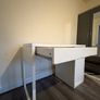 White Computer Desk with Drawers Image 3