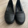 Flat slip on black women's casual shoes Image 3