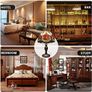 Table Lamp Stained Glass Table Light, Handmade Desk Bedside Table Night Lamp, Antique Art Craft Gifts Lover Kid Living Room Bedroom Study Bookcase Desk Ligh Image 3
