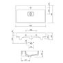 Cersanit Virgo Vanity Unit White Gloss 80cm (cabinet + Washbasin) Image 5