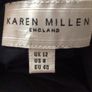 Karen Millen Ladies Blue & Black Silk Animal Print Special Occasion Dress Uk 10/12 Includes Postage Image 6