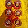 Mid Century Footed Glasses Set of 6. Image 4