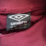 Umbro retro full zip Size medium Burgundy ptp 20" in excellent condition Image 9