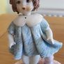 Lino Zampiva Spaghetti Hair Porcelain Girl Figurine Image 4