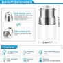 BC to ES Lamp Base Adaptor, Bayonet to Edison Screw Adapter, 0 250V, 120 Heat Resistant, Lamp Socket Converter for LED, CFL Bulbs Image 3