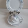 Beautiful Vintage Mix and Match Bone China 21 Piece Teaset in Shades of Pale Blue Florals Image 9