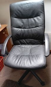 leather swivel height adjustable chair