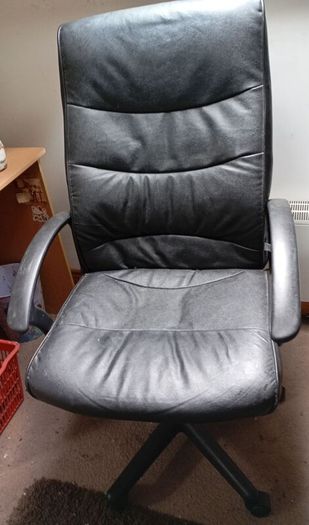 leather swivel height adjustable chair