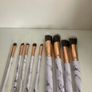 New Set of 9 Make-Up Brushes in Leopard Print Tube Image 3