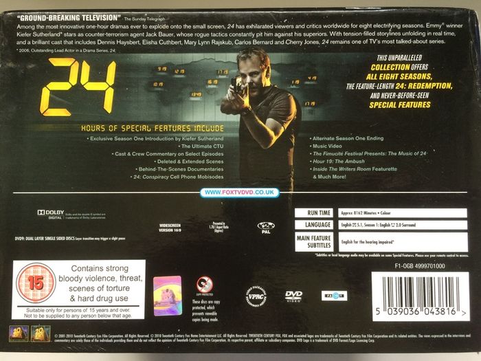 24 (Complete Series Boxset 2001-2010) [DVD TV Boxsets]
