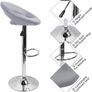 Heart Bar Stools Set of 2, Adjustable Breakfast Kitchen Faux Leather Bar Stools,Modern Dining Crescent Shaped Bar Seats MULTIPLE COLOURS AVAILABLE (FREE POSTAGE) Image 8