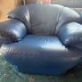 Reduced to sell .Two seater and armchair  , leather. Image 2