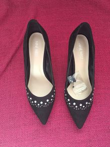 Nine West Black Suede Ladies Shoes