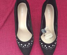 Nine West Black Suede Ladies Shoes