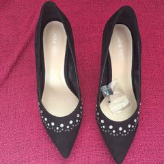 Nine West Black Suede Ladies Shoes