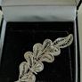 Filigree leaf sterling silver brooch Image 2