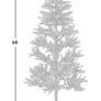 6ft Slim Christmas Tree Image 4