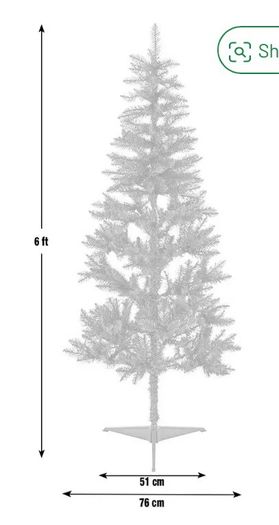 6ft Slim Christmas Tree